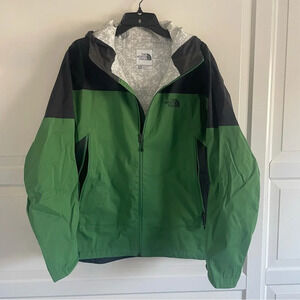 The North face green wind breaker 30913.